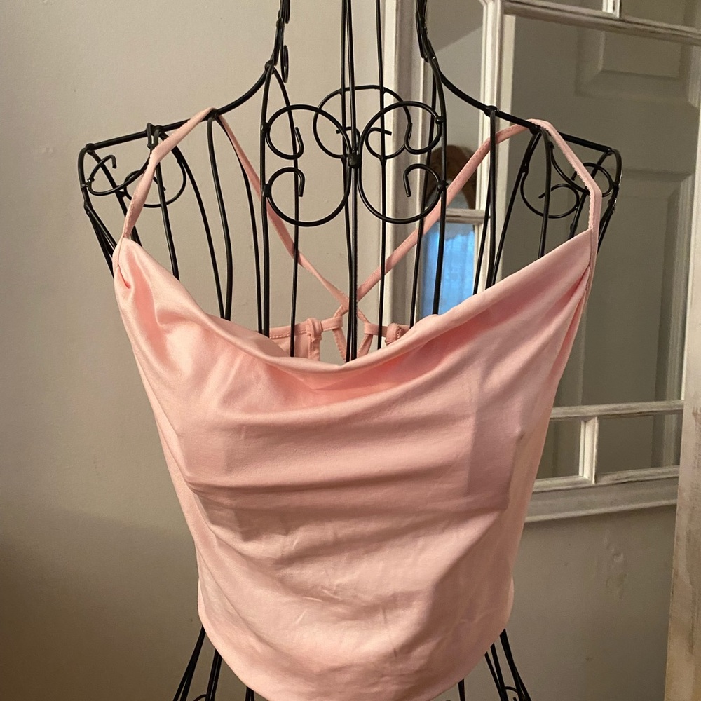 Light pink top